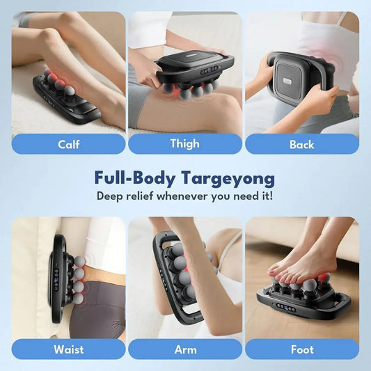 8 Head Massage Gun for Back, Shoulders, Legs, & Muscle Pain Relief US Mart UAE