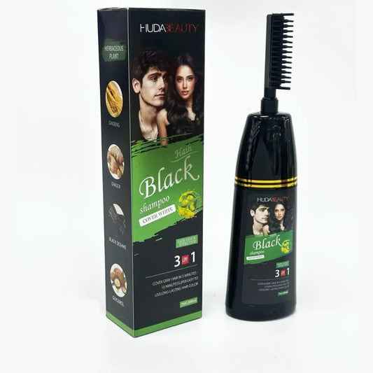 Huda Beauty Hair Black Shampoo 3 in 1 US Mart UAE