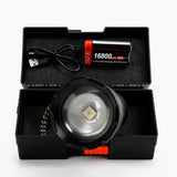 High-Power Rechargeable LED Flashlight Kit US Mart UAE