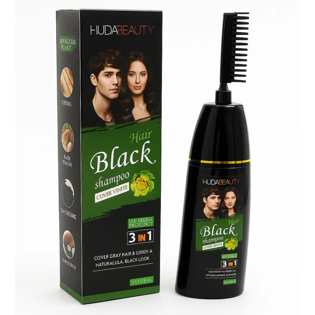 Huda Beauty Hair Black Shampoo 3 in 1 US Mart UAE