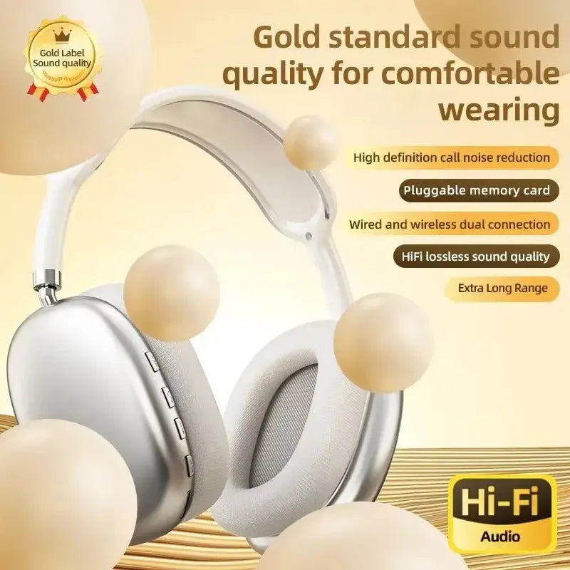 P9 Blue tooth earphones V5.3 wireless noise cancellation gaming Headset Earphone Headphone With Microphone US Mart UAE